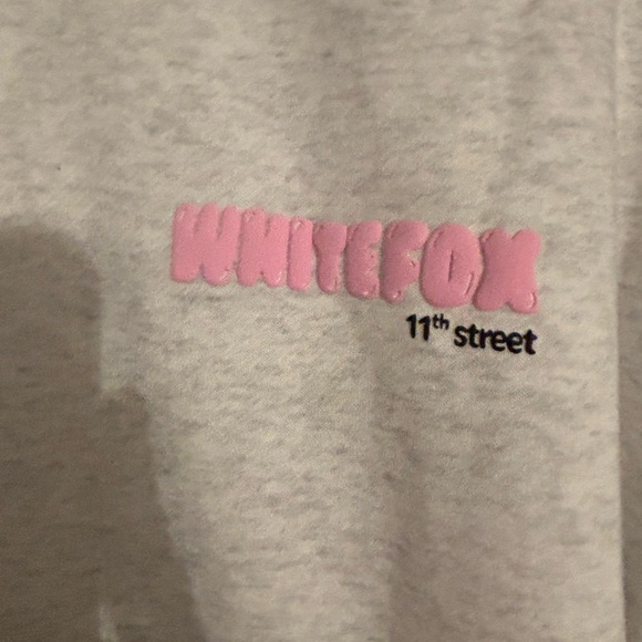 White Fox Boutique Gray Leopard Splice NWT M/L - Picture 5 of 5